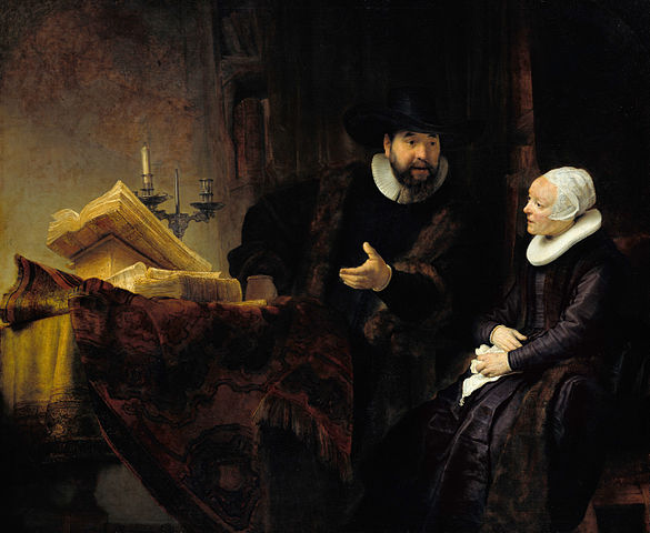 O pregador e sua esposa (Rembrandt, 1641) 